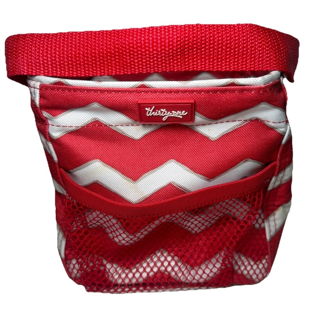 Thirty-One Littles Carry-All Caddy in Red Chevron 31